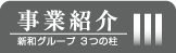 事業紹介 新和グループ3本の柱