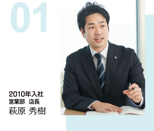 2010年入社 営業部 店長 萩原 秀樹