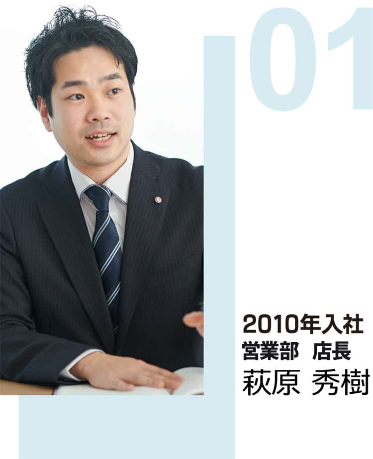 2010年入社 厚別店 店長 萩原 秀樹